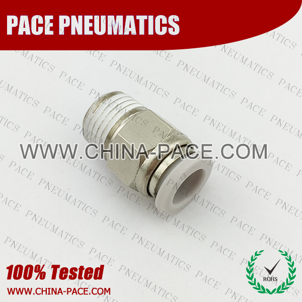 White Grey Male Straight Composite Push In Fittings Male Straight, Polymer Pneumatic Fittings, Air Fittings, one touch tube fittings, Pneumatic Fitting, Nickel Plated Brass Push in Fittings, air connector, all metal push in fittings, Pneumatic Push to Connect Fittings, Air Flow Speed Controllers, Hand Valves, Sinter Silencers, Mufflers, PU Tubing, PA Tube, Nylon Tube, Pneumatic Fittings, Tube fittings, Pneumatic Tubing, pneumatic accessories